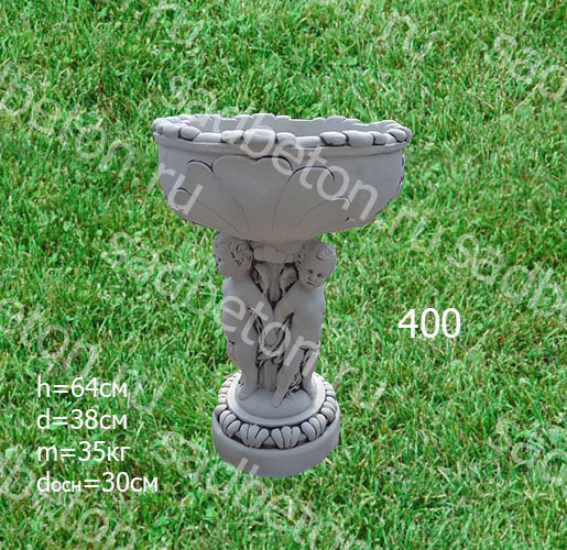 Вазон бетонный - цветочница №400 Вазон бетонный - цветочница №400
