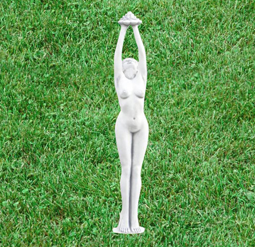 Девушка с лотосом - скульптура №162 бетонная